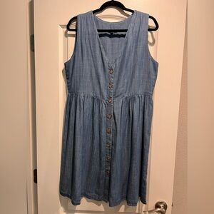 Tea and Rose Chambray Dress